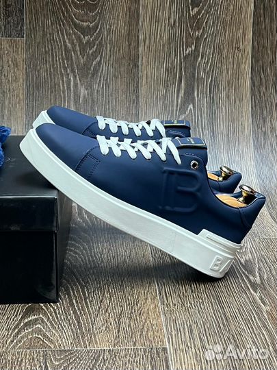 Мужские зимние кеды Balmain смехом lux