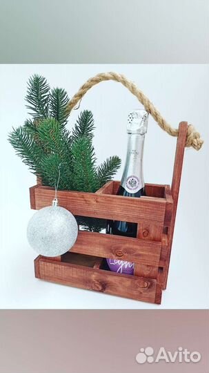 Ящик деревянный для вина и шампанского