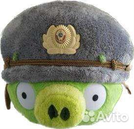 Angry birds игрушка свин в шлеме коллекционная