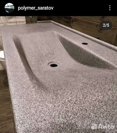 Раковина в ванную из искусственного камня
