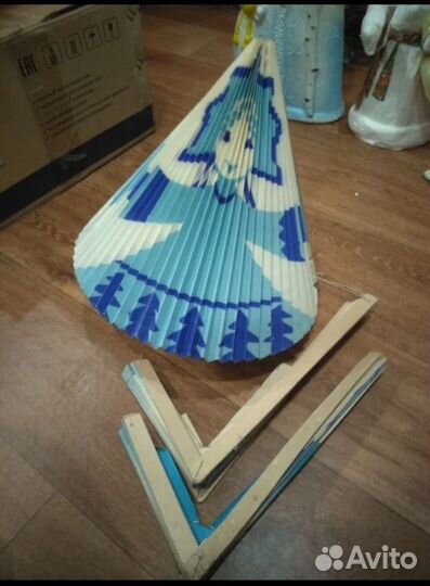 Ёлочная игрушка СССР. Фонарик - раскладушка