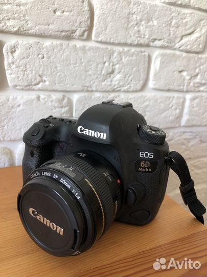 Canоn 6D mark ii с объективом Canon 50mm 1:4