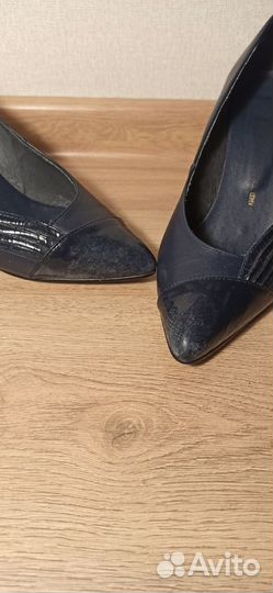 Туфли синие женские, ретро, Kraus & co, 39