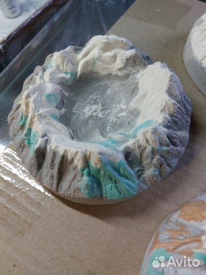 Пепельница из гипса