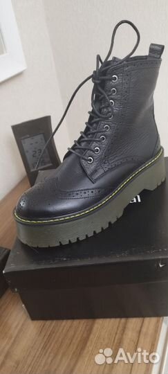 Ботинки берцы новые кожа натуральная