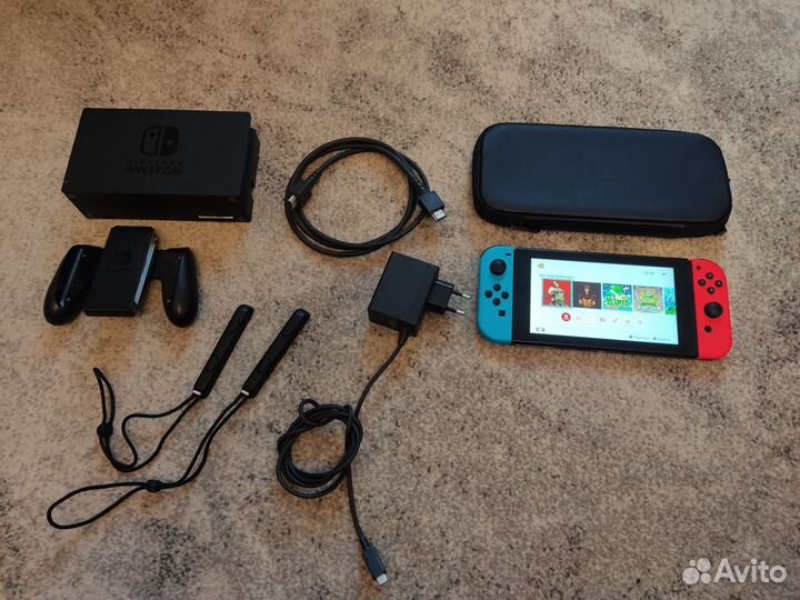 Прошитый Nintendo Switch V2 96Gb+игры