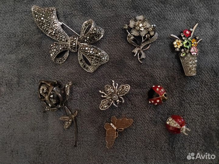 Браслет, подвеска, серьги, броши, кольцо