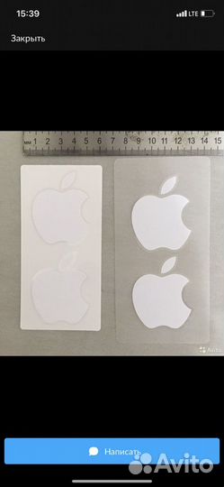 Наклейки Apple оригинальные