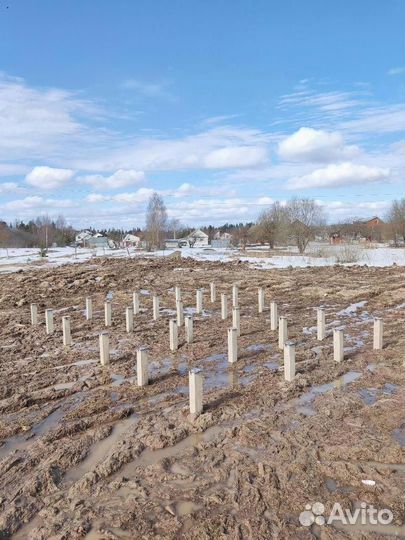 Фундамент под ключ на жб сваях
