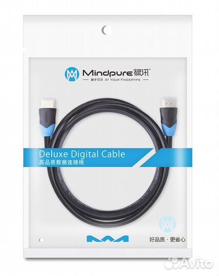 Кабель Mindpure hdmi (M) - hdmi (M) 2.0 HD001 10м