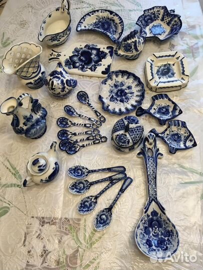 Посуда гжель