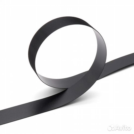 Черный 6131-9166 Лента контактная пластиковая 'крючок' 7,8 гр/м, 100% нейлон, 25 мм*45,72 м (черный)