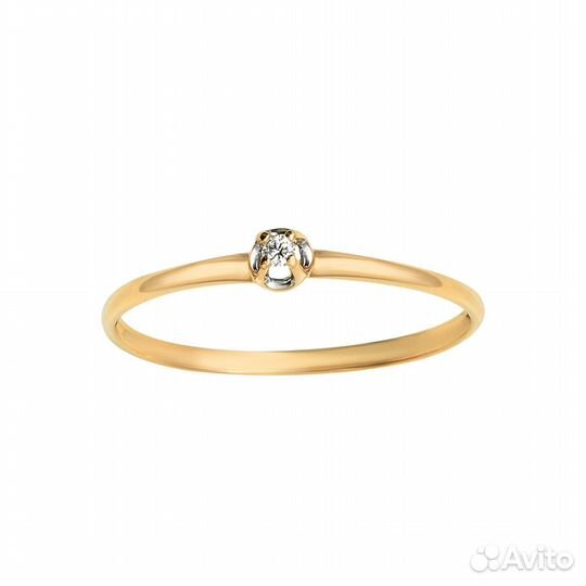 Кольцо Золото с бриллиантом