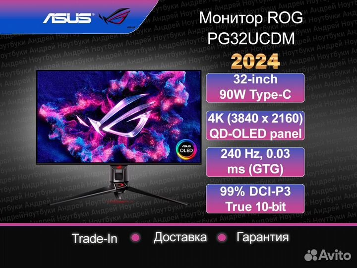 Игровой монитор Asus Rog PG32ucdm