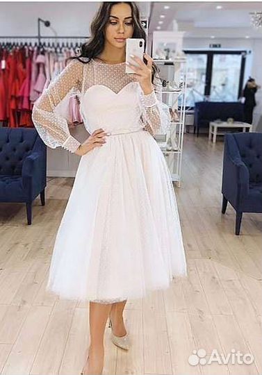 Новые короткие свадебные платья