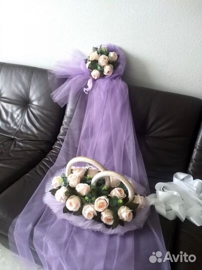 Свадебные украшения на машину