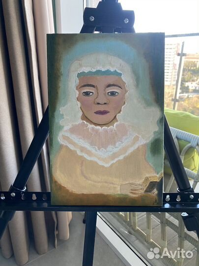 Картина маслом, портрет, этюд