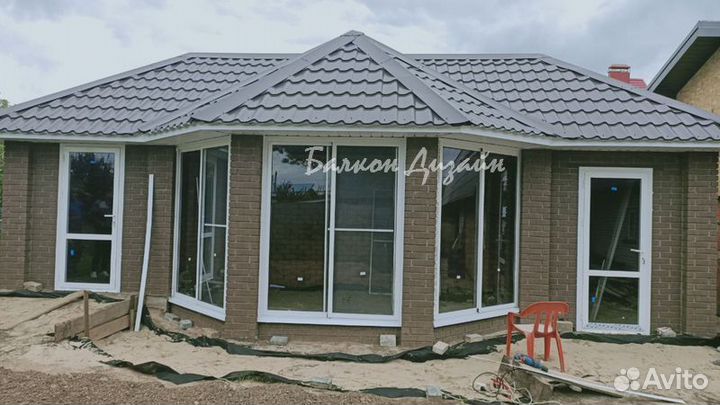 Двери пвх, алюминий + установка под ключ