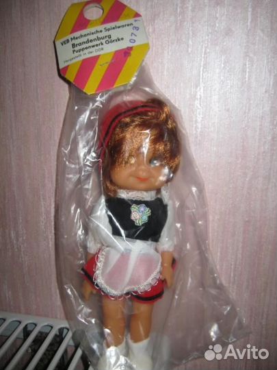 Кукла гдр Красная шапочка.20 см.Новая в упаковке