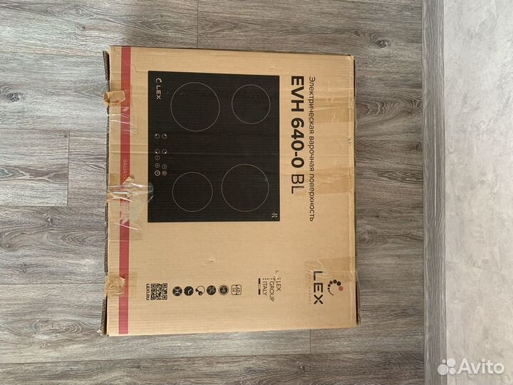 Электрическая варочная панель lex evh 640-0 bl