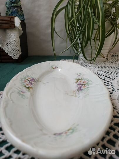 Антикварные тарелки Песочное 1927 блюдо Буди