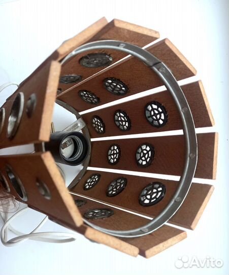 Лампа (Ночник) Деревянный Абажур СССР