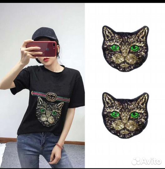 Вышивка бренд кот.лев.большие