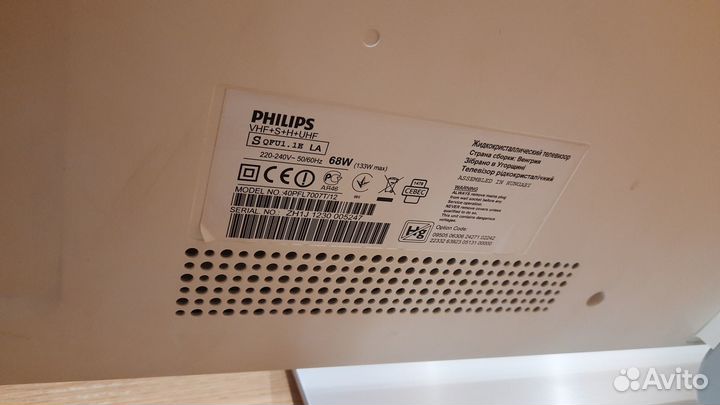 Телевизор flat tv 55 philips на запчасти сгорела п