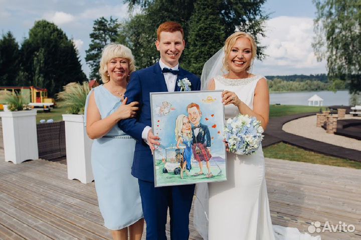 Шарж на заказ. Доставка по Москве