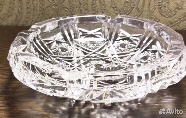 Хрустальная ваза-пепельница СССР