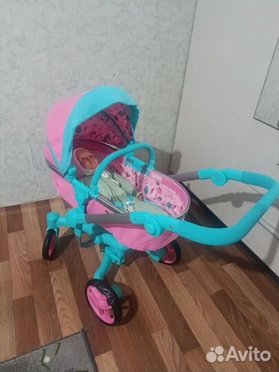 Коляска для кукол 2 в 1 demi star