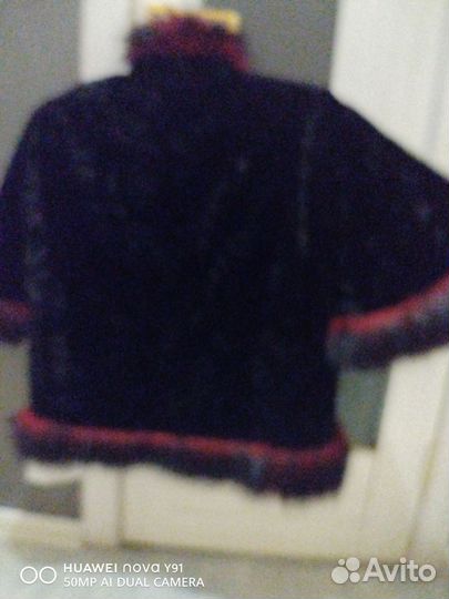 Пончо с мехом