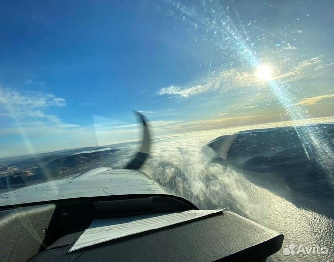 Полет на самолете над Самарой