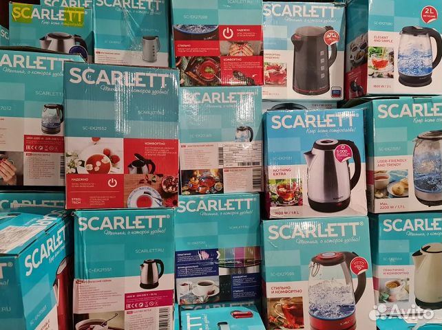 Лот электрических чайников Scarlett более 2300 шт