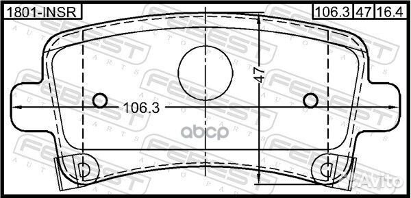 Колодки тормозные 1801insr Febest