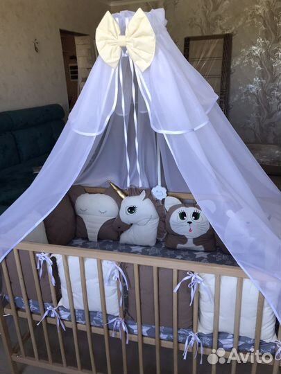 Бортики в детскую кроватку