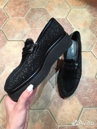 Ботинки ботильоны лоферы итальянские brend