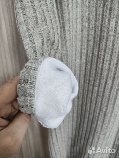 Платье женское теплое вязаное длинное