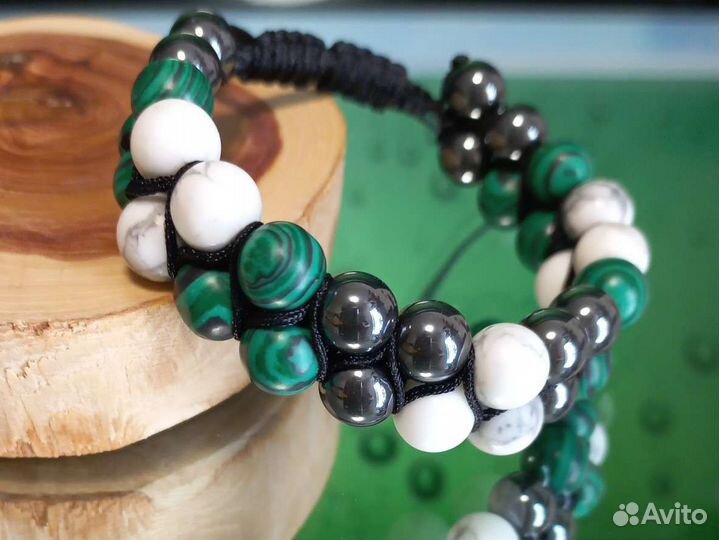 Браслет шамбала из камней