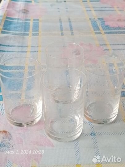 Стопки СССР с гравированным рисунком