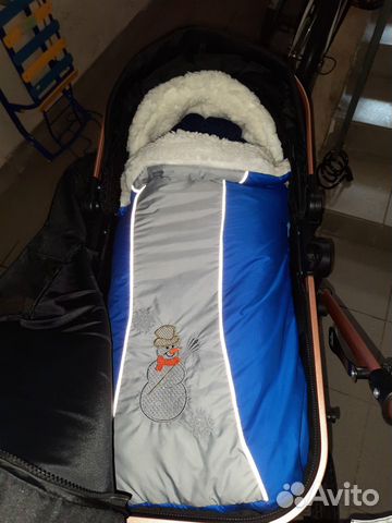 Зимний конверт в прогулочную коляску