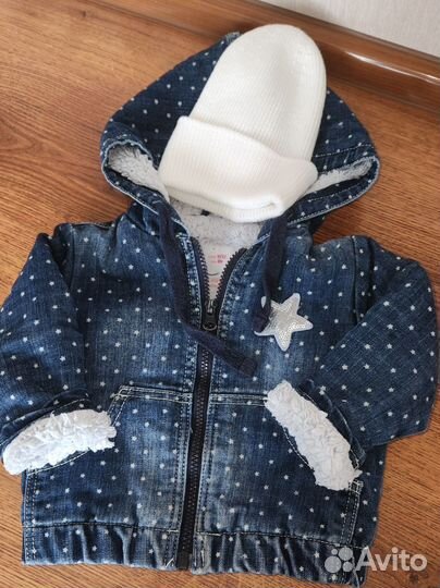 Ветровка джинсовая для девочки Gloria Jean's 80