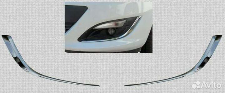Молдинг противотуманки Opel Astra j рестайлинг