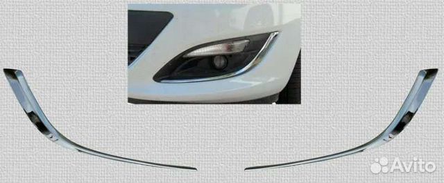 Молдинг противотуманки Opel Astra j рестайлинг