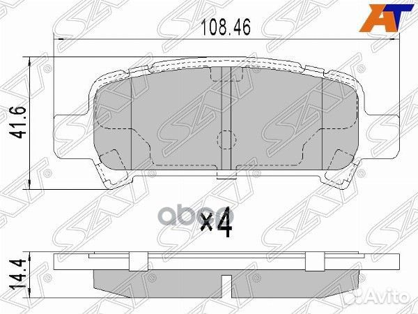 Колодки тормозные зад subaru forester/impreza S