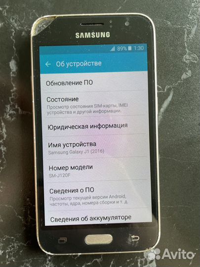 Samsung Galaxy J1 (2016) SM-J120F/DS, 8 ГБ