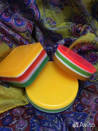 Мыло разноцветное ручной работы