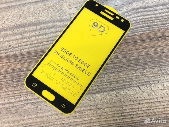 Защитное стекло samsung J3 2017 года (черный)