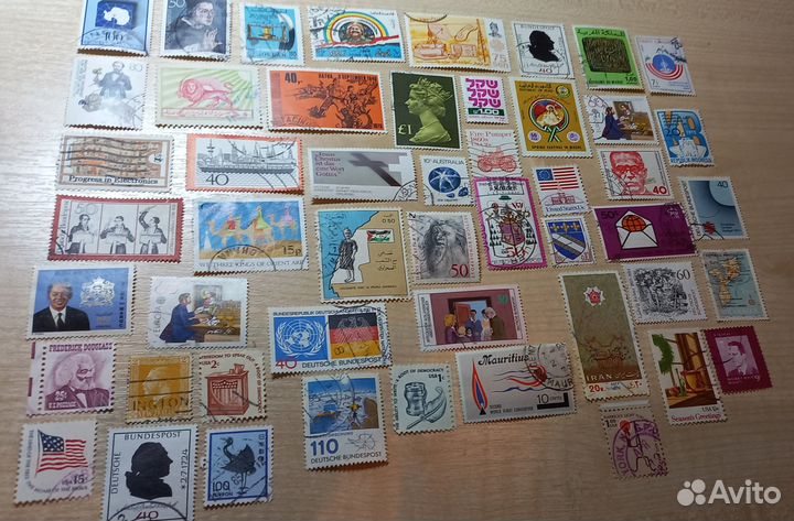 Гашеные марки из разных стран мира