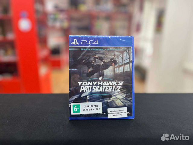 Диск PS4 Tony Hawks Pro Skater 2+1 (Новый)